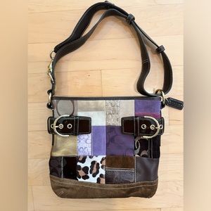 Coach Eva Holiday patchwork crossbody. Like brand new $230